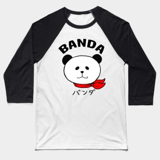 Banda the Lazy Panda Baseball T-Shirt